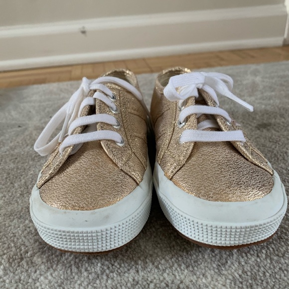 superga kids gold